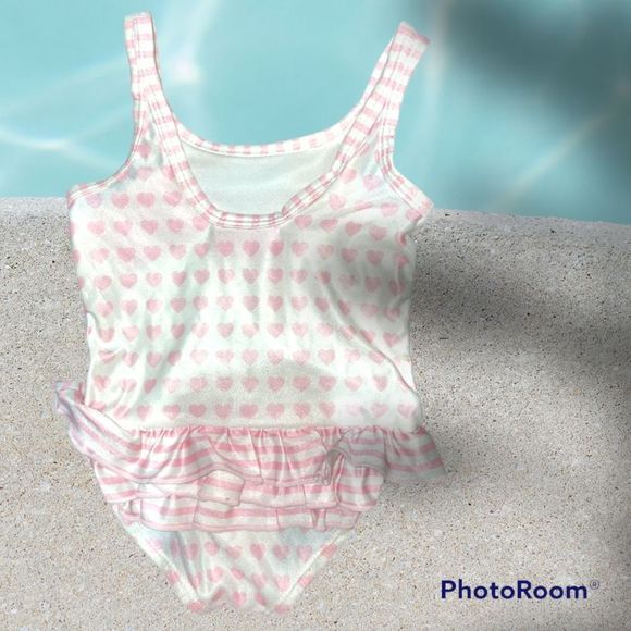 Ralph Lauren Polo Baby “Hearts” Swimsuit - Picture 2 of 3